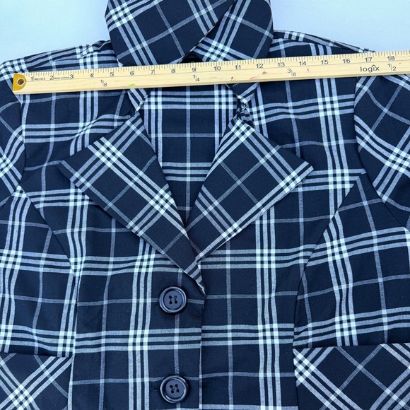 Lane Bryant Plaid Lightweight Jacket Blazer | Work to Weekend | size 22 - Picture 5 of 9